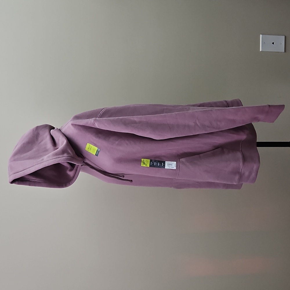 Purple Ultrasoft Fleece Hoodie With Kangaroo Pocket Women's Large Pullover NWT